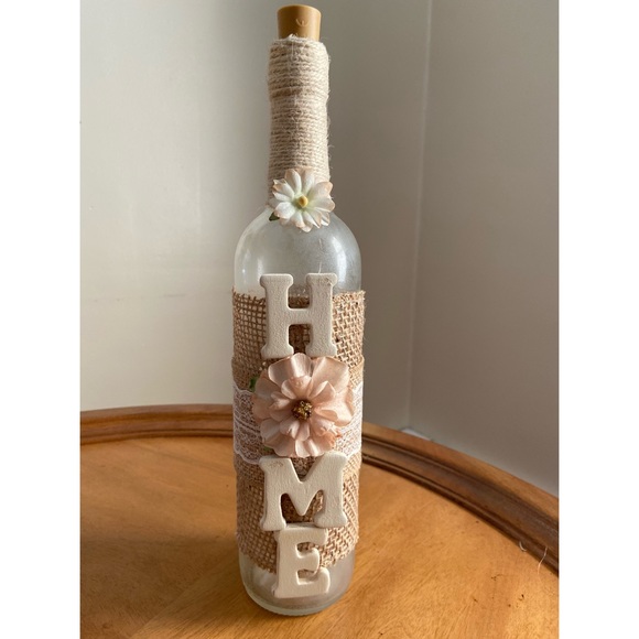 “Home” Wine Bottle Table Decor - Picture 2 of 4